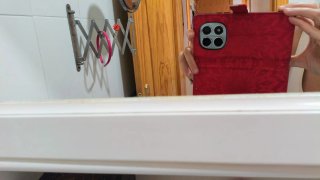 Armario baño espejo IKEA blanco madera