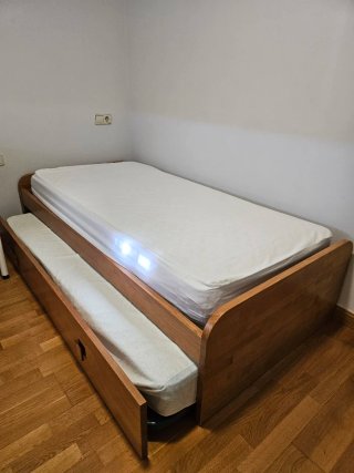 Cama Nido de Roble Carres 90 cm