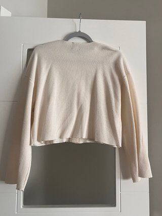 Chaqueta Zara botones beige cropped