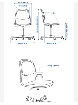 Silla Infantil Escritorio ORFJALL
