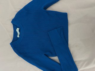 Camiseta manga larga azul Pull&Bear