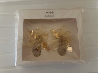 Pendientes Maxi Flor Mango