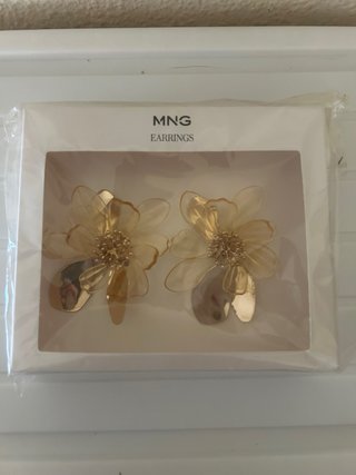 Pendientes Maxi Flor Mango