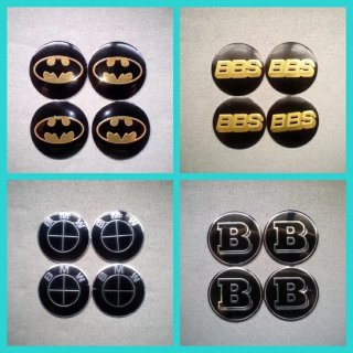 4 Pegatinas 56mm tapabuje BBS Brabus BMW logo