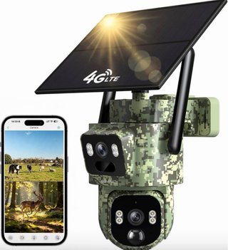 Cámara 4G LTE Solar Camuflaje