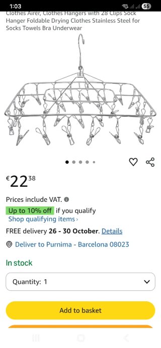 4x  Tendederos de Acero con Pinzas
