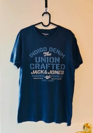 Camiseta Jack & Jones Premium Azul Talla S