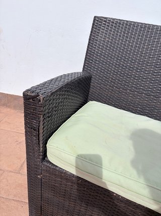 Sofá Rattan Exterior 1,24m x 0,85m