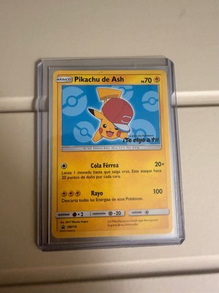 Carta Pokémon Pikachu de Ash SM114