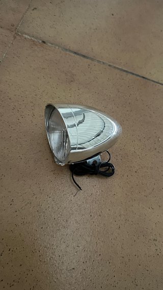 Faro Custom Moto/Bici Cromado