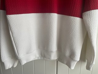 Sudadera Zara Tricolor Texturizada Talla M