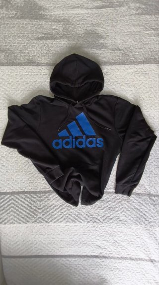 Sudadera Adidas Negra y Azul