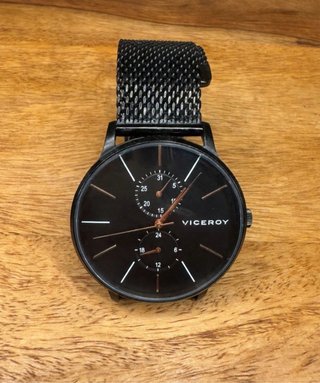 Reloj Viceroy Negro con Malla Milanesa