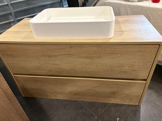 Lavabos con Mueble de Madera y espejo