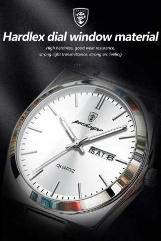 Reloj Poedagar Plateado