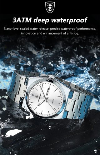 Reloj Poedagar Plateado