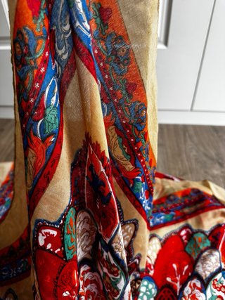 Pañuelo estampado multicolor