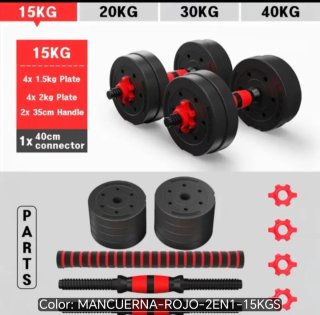 Kit de Mancuernas 2 en 1 de 15kg