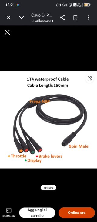 Cavo 1T4 per e-bike