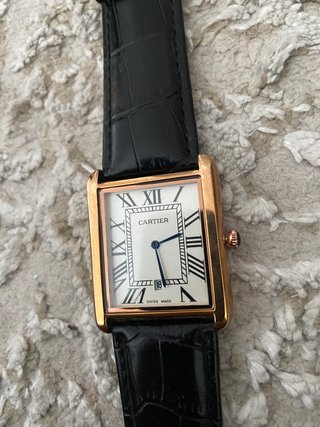 Reloj Cartier Dorado 35mm