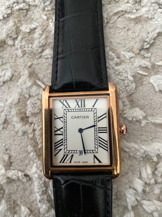 Reloj Cartier Dorado 35mm