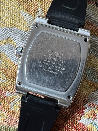 Reloj Casio Oceanus OC-104 Vintage Negro/Plata