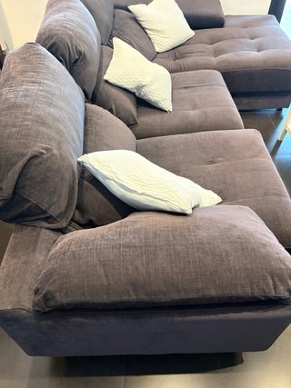 Sofá Gris de Tela