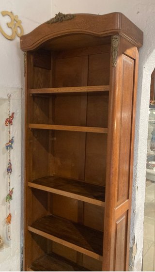 Estantería biblioteca de roble antigua