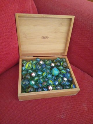 CANICAS DE CRISTAL (Se incluye la caja)