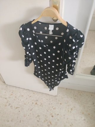 Body de Algodón Lunares H&M Talla M