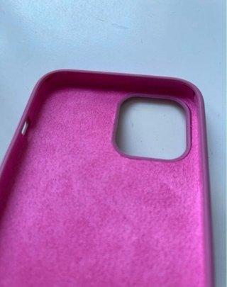 Funda silicona iPhone 12 Pro Max rosa/morada ENVÍO