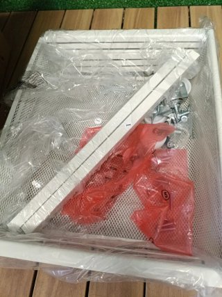 VASAGLE Carrito de Almacenaje de 4 Niveles, Blanco