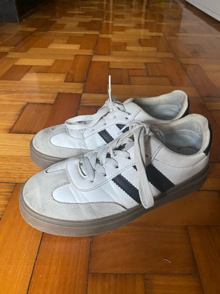 Zapatillas Andy-Z estilo Adidas Blancas y Negras