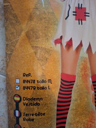 Disfraz Halloween Muñeca Vudú Talla L