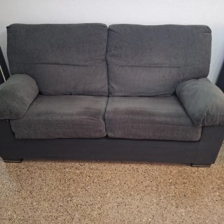 Sofá de 2 plazas gris