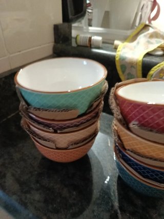 Set de 9 Cuencos de Cerámica aperitivo bonitos