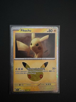 Pikachu 30 Aniversario 27/30 Inglés