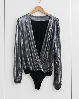 Body de Fiesta Plateado