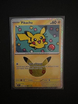 Pikachu 30 Aniversario 07/30 Inglés