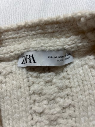 Cárdigan de punto Zara Beige Talla M