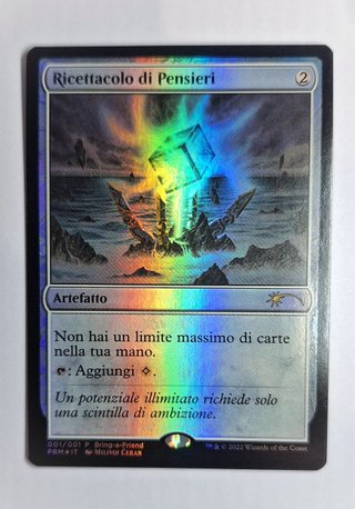 Ricettacolo di Pensieri Foil Promo NM ITA MTG
