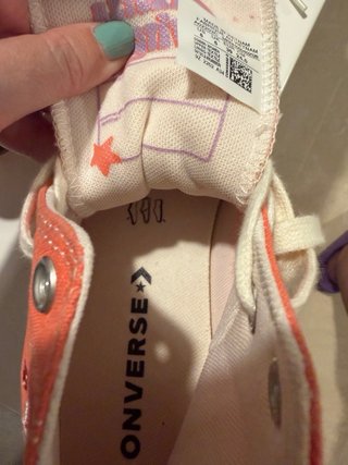Zapatillas Converse floral embroidery coral bordad