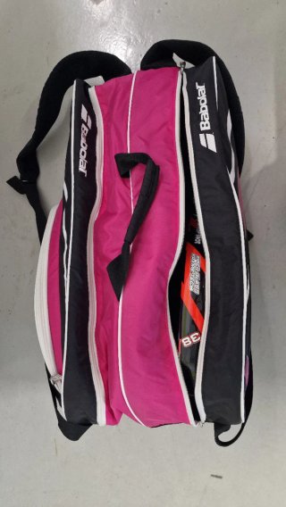 Paletero Babolat Negro, Rosa y Blanco
