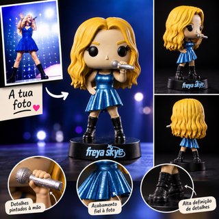Funko Pop Personalizado com Foto - Artesanal