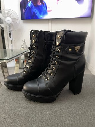 Botines Guess negros de tacón - Talla 38