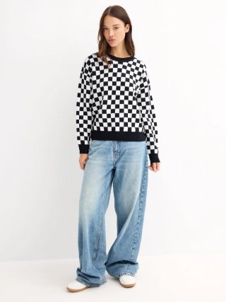 Jersey High Spirits Cuadros Blanco y Negro