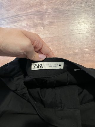 Pantalón Zara Negro Talla S Mujer