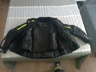 Chaqueta Moto RTECH Negra y Flúor