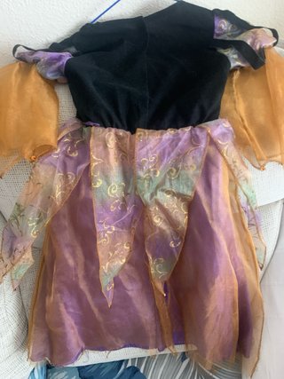 Disfraz Bruja Morado y Naranja Talla 3-6 años