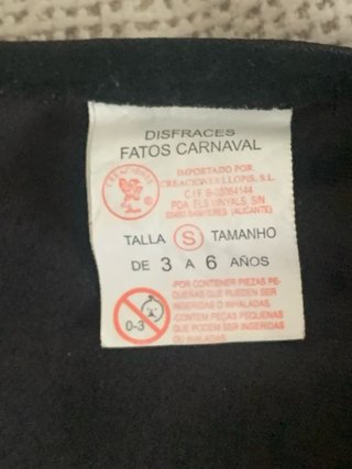 Disfraz Bruja Morado y Naranja Talla 3-6 años